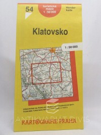 kolektiv, autorů, Turistická mapa 1: 50000: 54. Klatovsko, 1992