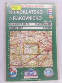 kolektiv, autorů, Křivoklátsko a Rakovnicko - turistická mapa 1:50000, 1999