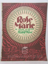 Friml, Rudolf, Rose Marie se danse en fox-trot, 1924